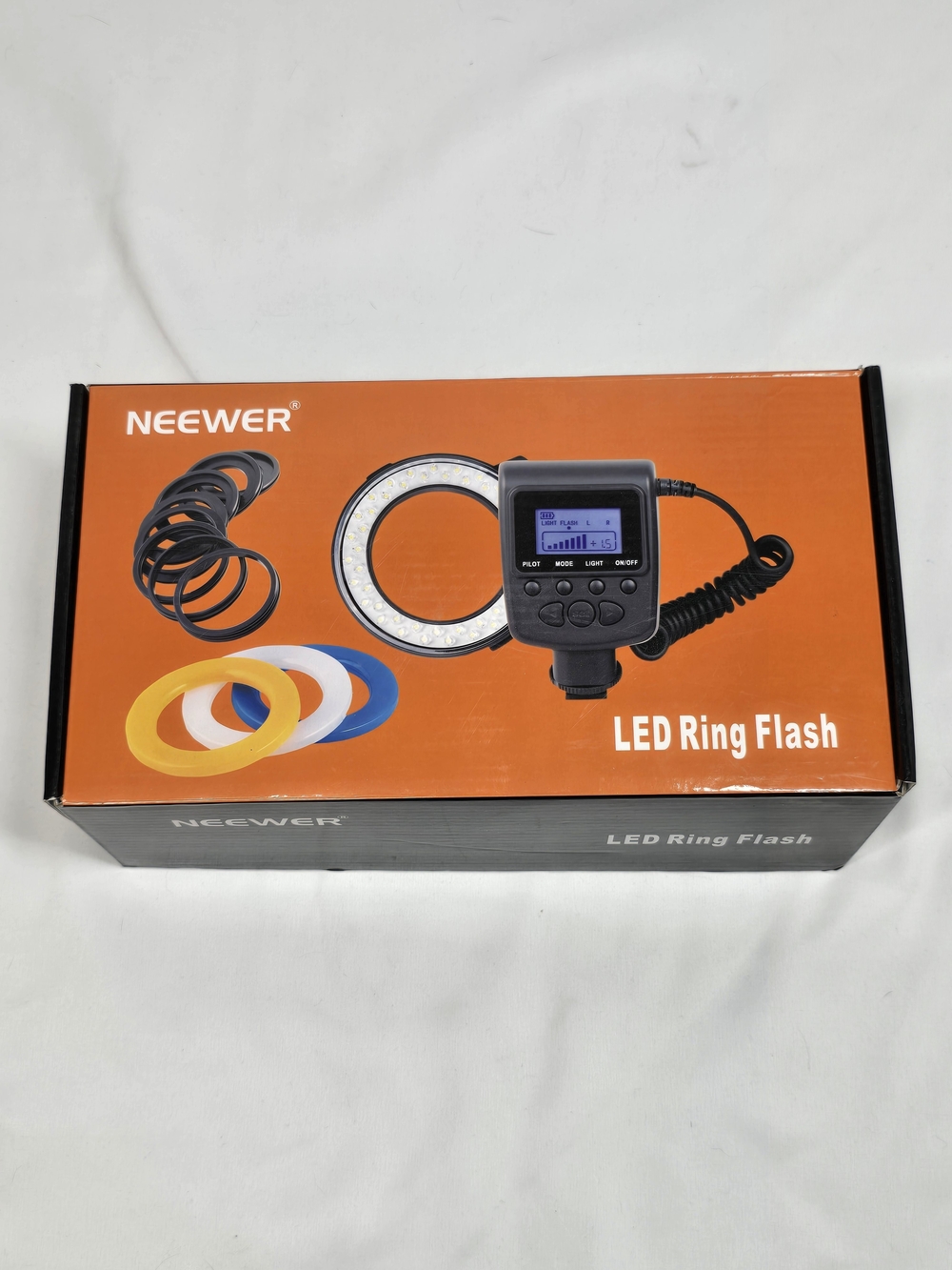 Neewer RF550 Macro LED Ring Flash Kit with Adapter Rings and Diffusers